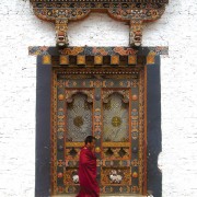 Monk at Punakha Dzong